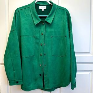 Dear John Christmas Green Shacket